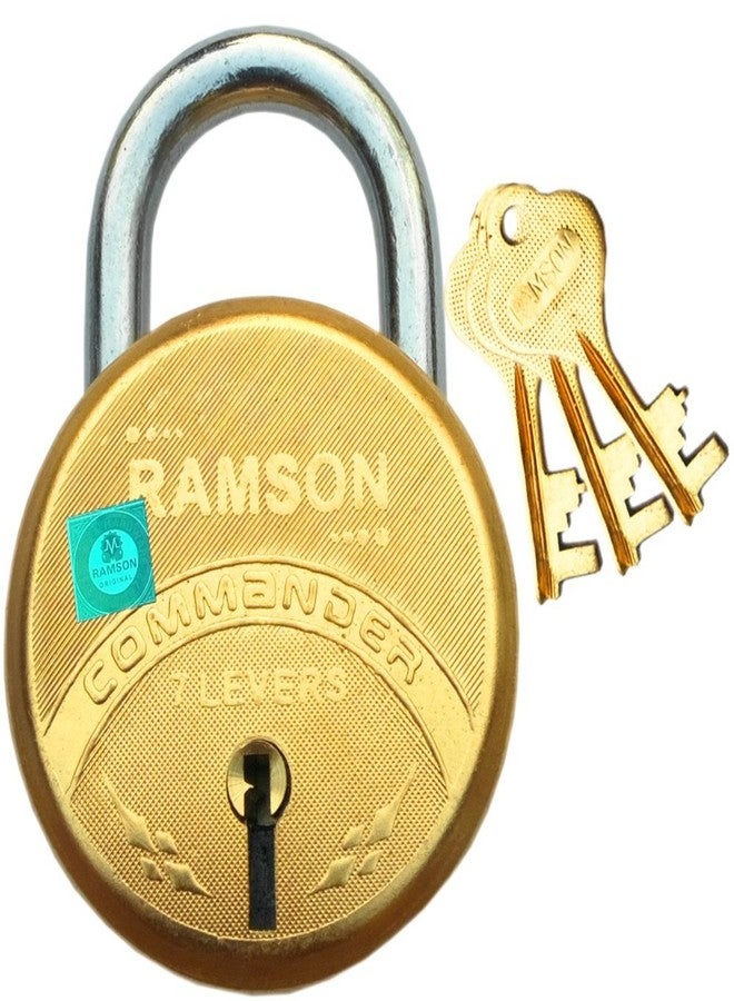 RAMSON COMMANDER 7 Levers Brass Lock with 3 Keys (65mm_104) - Image 1